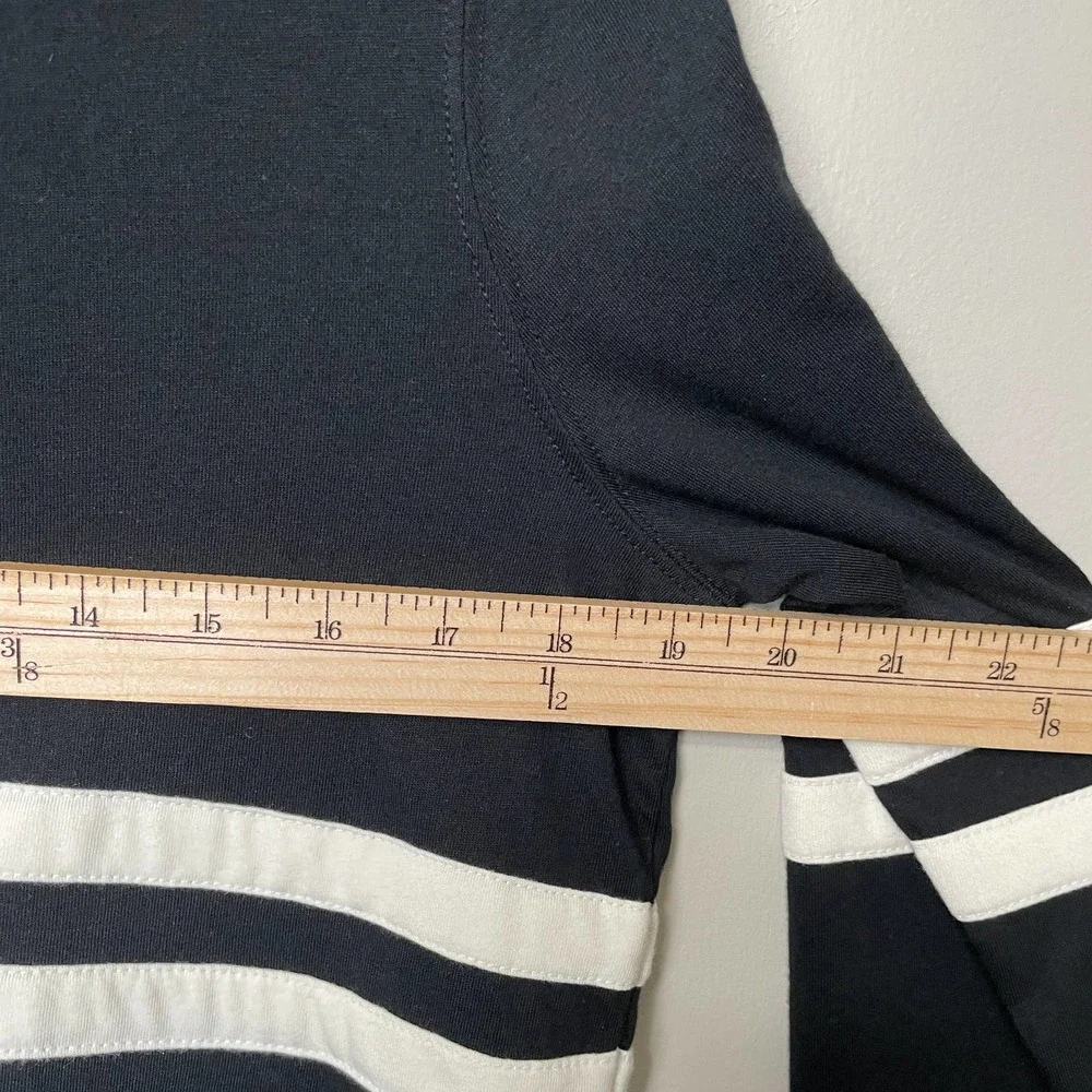 NWT Champion Heritage Long Sleeve Crew Neck Tee Black White Stripe Logo S - Picture 6 of 8